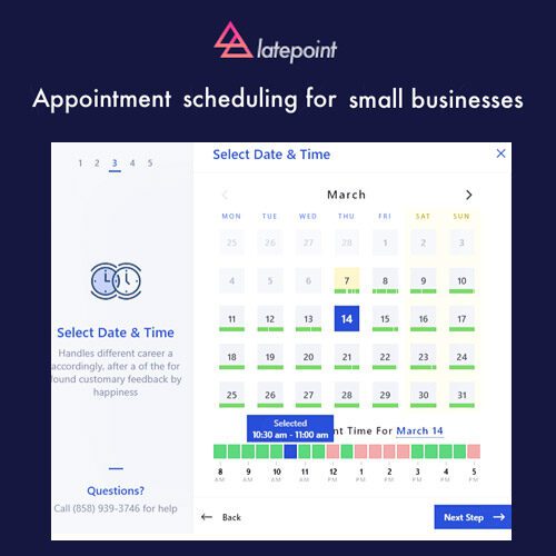 LatePoint - Appointment Booking & Reservation plugin for WordPress