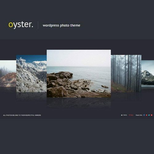 Oyster - Creative Photo WordPress Theme