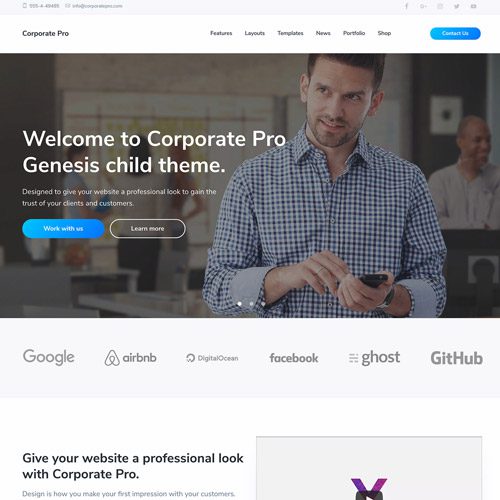 StudioPress Corporate Pro Genesis WordPress Theme